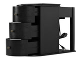 Modern End Table with Hidden Cup Holder Drawer, Charging Station & Pull-Out Side Table, Wooden 70987192