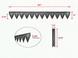6-Pack Steel Landscape Edging 40 x 6 Inch, Rust-Resistant Bendable Metal Garden Border, Heavy Duty 36647393