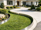 5-Pack Steel Landscape Edging , Bendable Heavy Duty Metal Garden Border for Flower Beds & 04857626
