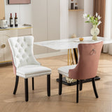 A&A Furniture, Nikki Collection Modern, High-end Tufted Solid Wood Contemporary PU and Velvet W1143P151481