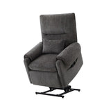 Glenn 30" Power Lift Assist Recliner Arm Chair Steel Gray Chenille B2719P328584
