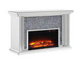 Noralie Mirrored & Faux Diamonds Fireplace B2726P445771