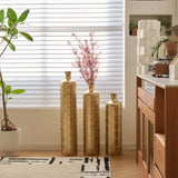 Floor Metal Vases Decorated White Metal Set of 3 gorgeous home decoration large glazed metal W2796P237520