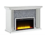 Noralie Mirrored & Faux Diamonds Fireplace B2726P445771