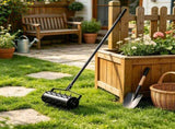Heavy-Duty Rolling Lawn Aerator, 18-Inch Manual Aeration Tool with 27 Iron Spikes & Detachable 49625367