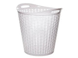 (3 pack) Flexible Wicker Round Laundry Hamper, White Plastic(Shipment from Walmart) 94552945
