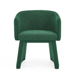 ZUN Modern style simple and elegant chair, green leisure chair, suitable for dining/bedroom/living W487P186356