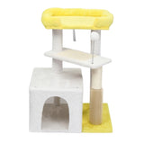 27.5in Cat Tree, Multi-level Cat Tower with Cat Scratching Post and Pad, Cozy Cat Condo, Padded Top 37744591