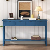 ZUN U_STYLE Contemporary High-Quality Entryway Console Table with 4 Spacious Drawersm,1 Practical Bottom N711P218638V