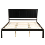 Platform Bed Frame with Headboard, Wood Slat Support, No Box Spring Needed, Queen,Espresso 12847668