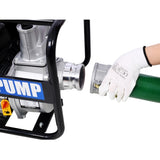 ZUN Semi Trash Pump 3 inch, 209cc 7HP 4 stroke OHV ENGINE, Gas Powered Semi Trash Water Pump 50 ft W465134908