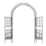 78*23*83.9 Arc Roof Double Layer Arch Courtyard Black 07528371