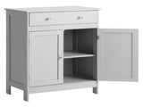 Gray particleboard with melamine veneer, 60*30*80cm, double doors, single drawer, bathroom vanity 21850169