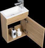 ZUN 16" Floating Bathroom Vanity with Sink, Wall-Mounted Small Bathroom Storage Vanity Cabinet with W1573P168717