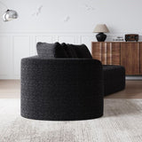 Modern Upholstered Oversized Sectional Sofa, 112-Inch Chenille 4-Seater Extra Deep & Wide Seat W834P323320