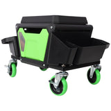 Heavy Duty Mechanic Stool 330lbs Load Capability, Garage Stool Wheels, Rolling Creeper W465P225020
