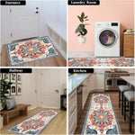 ZUN Kitchen Rugs Sets 3 Piece with Runner Non Slip Mats for Floor Washable Bohemian Runner Rug 08219038