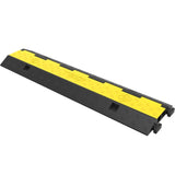 VEVOR Cable Protector Ramp, 5 Packs 2 Channels Speed Bump Hump, Rubber Modular Speed Bump Rated T3342P360021