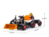 24V Kids Ride-On Electric Tractor Toy with 4-in-1 Construction Attachments W1578P294833