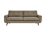67.7" Wide Mid-Century Modern Upholstered Tufted Loveseat Sofa With Wooden Legs 80878147