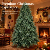 4FT Christmas Tree Artificial Plant with 592 Tips PVC Blue Green Tree Hinged Branches Stable Stand 05137138