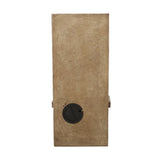 35.25" High Hand Crafted Weather Resistant Floor Fountain with Light, Light Brown 71774.00LBRN