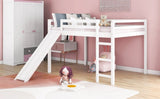 Loft Bed with Slide, Multifunctional Design, Full WF286242AAK