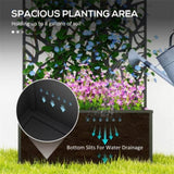 Garden Bed Galvanized PlanterGarden Bed with Privacy Pan 02068888