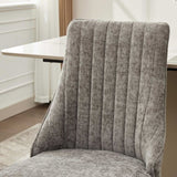 Rayon Cloth Flocking Chenille Dining Chairs Channel Kitchen Dinner Chair Comfy Fabric Upholstered W1143P293316