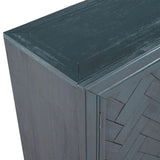 U_STYLE 40'' Modern Cabinets with Unique Design Doors with 1 Adjustable Shelves,Suitable for WF313558AAV