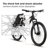 A26207 26 Inch Steel Frame Shock Fork Plus Shock Absorber 21-speed Unisex Mountain Bike W709P285164