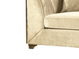 Velencia Modern Style Loveseat in Cream B009139134