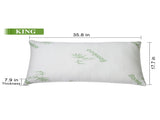 2 pack Bamboo Memory Foam Hypoallergenic Bed For Head Neck Rest Sleeping Shredded 88734388