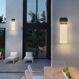 1-pack Modern Outdoor Wall Light Fixture, Weatherproof LED Wall Sconce with Bubble Crystal, Black W1340P239405