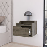 Florence Floating Nightstand with Drawer and Dual-Shelf Display B128P176109