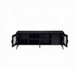 Black TV Stand with Metal Leg B062P209413