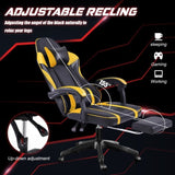 Video Game Chairs for Adults, PU Leather Gaming Chair with Footrest, 360&degSwivel Adjustable Lumbar 32047475