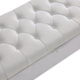 Upholstered storage rectangular bench for Entryway Bench,Bedroom end of Bed bench foot of the W2082P176730
