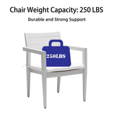 Outdoor Patio Aluminum Stationary Dining Chairs 4PCS with Outdoor-grade Sunbrella Fabric Cushions, W1886P163409