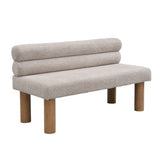 Upholstered Dining Bench, End of Bed, Entryway Bench, Boucle Ottoman for Dining Room, Bedroom, N779P292154E