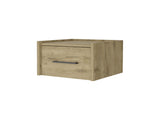 Elfrida Wall-Mounted Nightstand, Sleek Single-Drawer Design with Spacious Top Shelf B128P148913