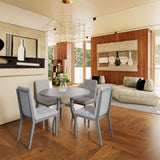 Oak Gray Finish & Tufted Upholstery Modern Dining Chairs Set of 2 Sleek Comfort for Every Space N842P299015G