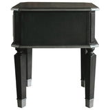 Charcoal and Light Grey End Table with 1 Drawer B062P185733