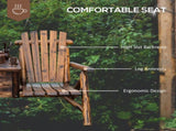 Wooden Chair Loveseat with Inset Ice Bucket Garden chairs/courtyard chairs 10924082