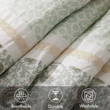 9 Piece Cotton Percale Comforter Set Queen B035P294109