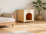 Modern Indoor Wooden Dog House with Removable Cushion Solid Cedar Pet House for Small Dogs & Cats, W3799P382209