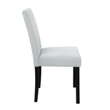 Sarang Black Dining Table and Silver Dining Chairs B201P359580