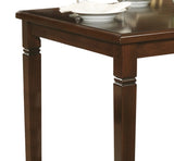 Espresso Finish Transitional Style 1pc Dining Table Oak Veneer Wood Casual Dining Room Furniture B01166418