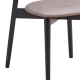 Grey and Black Padded Side Chair B062P209269