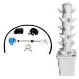 White 30 Pod Hydroponic Growing System Outdoor Indoor Garden Plant with Pump and Tank 80919834